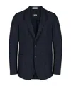 Hugo Boss Notched-lapels Single-breasted Blazer In Black
