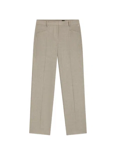 Hugo Boss Notched Tailoring Trousers In Neutral