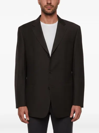 Pre-owned Hugo Boss Notch-lapels Tailored Jacket In Black
