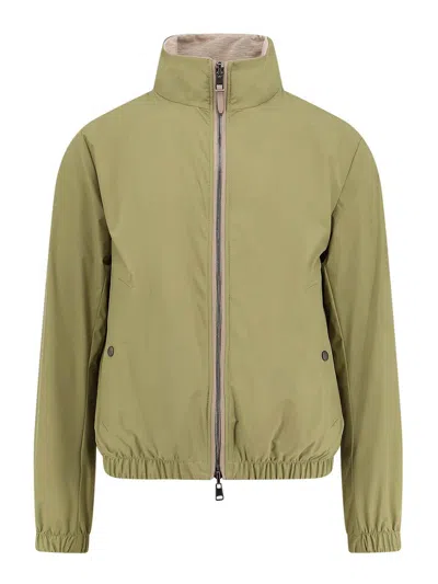 HUGO BOSS NYLON AND REVERSIBLE VISCOSE JACKET