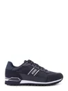Hugo Boss Nylon Low-top Sneakers In Blue