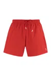 Hugo Boss Boss Nylon Swim Shorts In Red