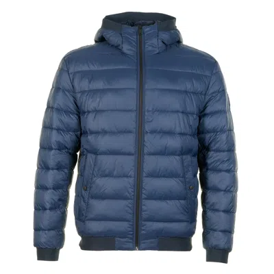 Hugo Boss Odennis Full Zip Hooded Padded Jacket Dark Blue