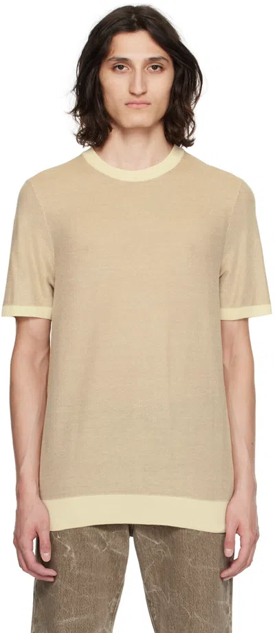 Hugo Boss Off-white Crewneck Jumper In 131-open White