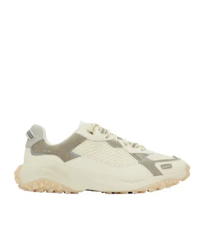 Hugo Boss Off-white Mixed-material Sneakers