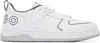 Hugo Boss Off-white Mixed-material Sneakers In 120-open White