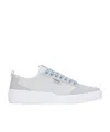 Hugo Boss Off-white Ripstop Sneakers In White