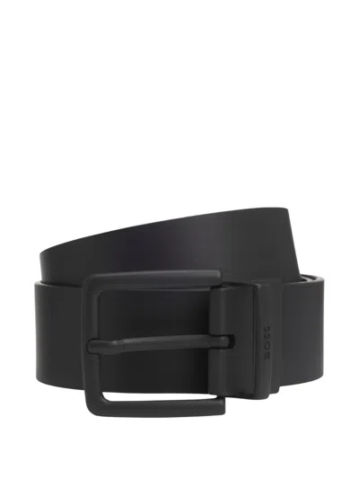 Hugo Boss Omar-b Sr40 Pgr Pin-buckle Belt In Gray