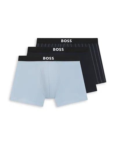 Hugo Boss One Boxer Briefs, Pack Of 3 In Blue
