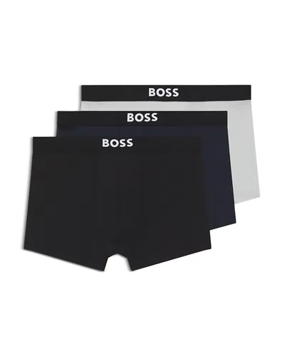 Hugo Boss One Boxer Trunks, Pack Of 3 In Multi