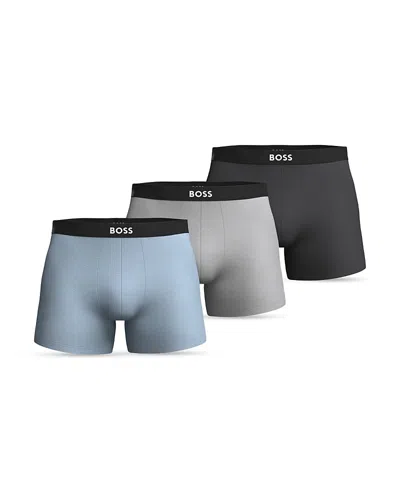 Hugo Boss One Cotton Blend Boxer Briefs, Pack Of 3 In Multi