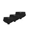Hugo Boss One Hip Briefs, Pack Of 3 In Black