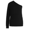 Hugo Boss One-shoulder Regular-fit Sweater With Knitted Structure In Black
