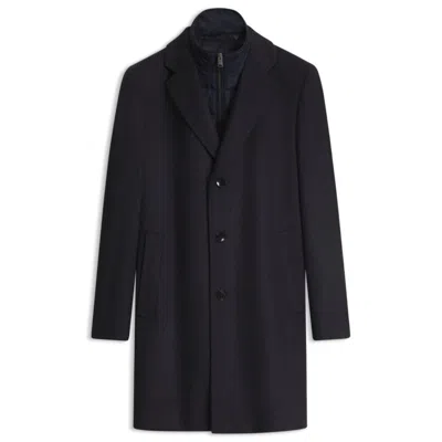 Hugo Boss One Slim-fit Coat In Wool And Cashmere In Black
