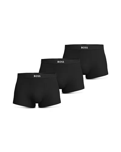Hugo Boss One Trunks, Pack Of 3 In Black