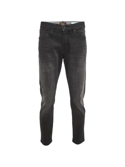 Pre-owned Hugo Boss Onyx Slim-tapered Jeans In Gray
