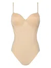 Hugo Boss Open Back Body In Neutral