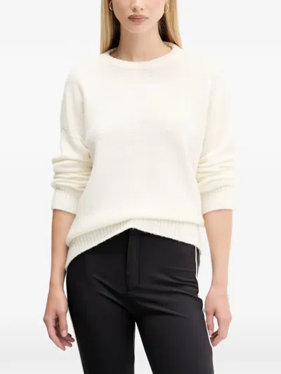 Hugo Boss Open Back Sweater In White
