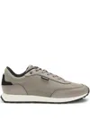Hugo Boss Fabric Low-top Athletic Sneakers In Gray