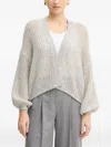 Hugo Boss Open-front Cardigan In Neutral