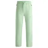 Hugo Boss Open-hem Tracksuit Bottoms With 3d-molded Logo In Blue