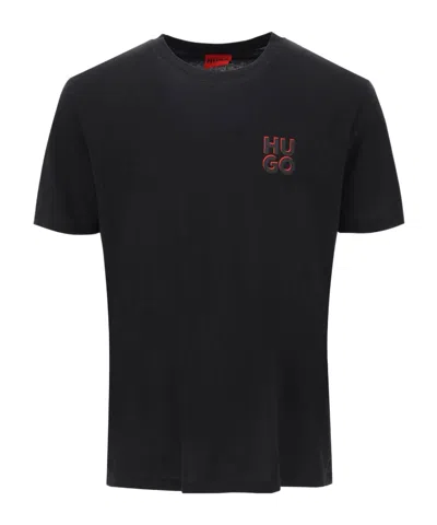 Hugo Boss Open-necked Black Shirt