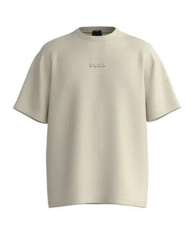 Hugo Boss Open-necked Black Shirt In Nude