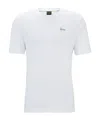 Hugo Boss Cotton-jersey Regular-fit T-shirt With Carabiner Artwork In White