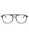 Hugo Boss Boss Green Horn Acetate Glasses In Green