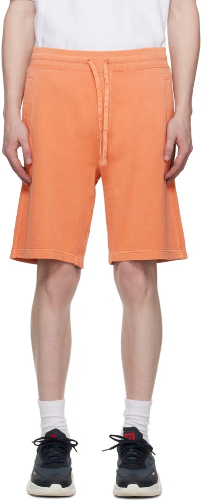 Hugo Boss Orange Relaxed-fit Shorts In Open Orange 899