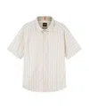 Hugo Boss Orange Series Short-sleeved Shirts In White
