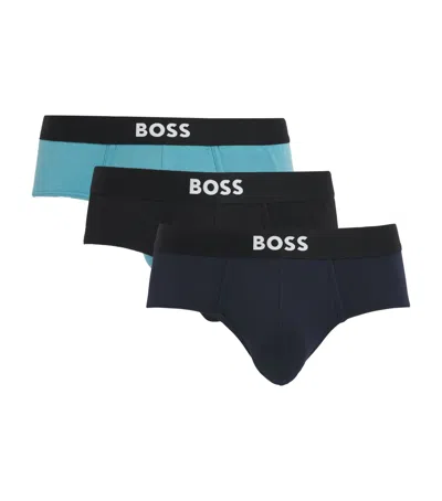 Hugo Boss Organic Cotton One Briefs In Multi