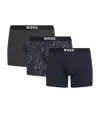 Hugo Boss Organic Cotton Stretch Boxer Briefs In Multi