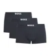 Hugo Boss Organic Cotton Stretch Boxers In Black