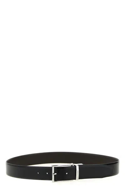 Hugo Boss Otano Reversible Belt In Black