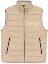Hugo Boss Water-repellent Gilet In Beige
