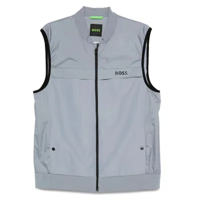 Hugo Boss Outwear Waistcoat In Gray