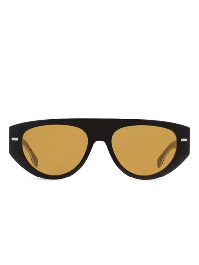 Hugo Boss Black Bio-acetate Sunglasses With Lasered-logo Temples