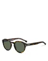 Hugo Boss Oval Sunglasses, 55mm In Gray