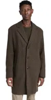 Hugo Boss Overcoat Open Green In Open Green