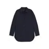 Hugo Boss Oversize-fit Blouse In Cotton Poplin In Multi