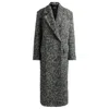 Hugo Boss Oversize-fit Coat In Boucl Tweed In Multi