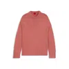 Hugo Boss Oversize-fit Knitted Sweater With Embroidered Logo In Red