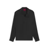 Hugo Boss Oversize-fit Shirt In Lustrous Twill In Multi