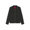 Hugo Boss Oversize-fit Shirt In Water-repellent Canvas In Black
