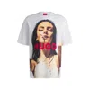 Hugo Boss Oversize-fit T-shirt In Cotton With High-impact Print In White