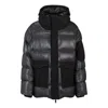 Hugo Boss Oversize-fit Water-repellent Jacket In Mixed Materials In Black