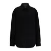 Hugo Boss Oversize Wool-blend Shirt Jacket In Black