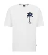 Hugo Boss Oversized Appliqué T-shirt In White