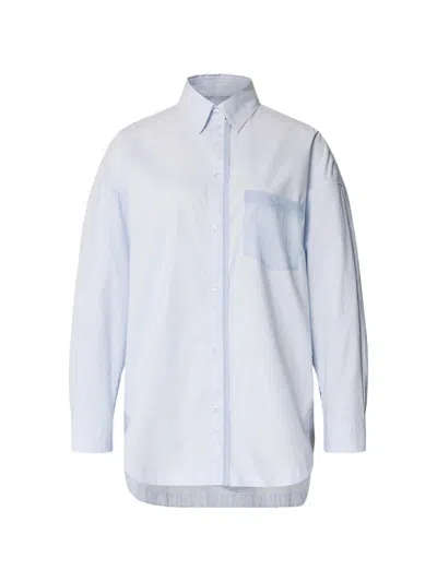 Hugo Boss Oversized Shirt In Blue